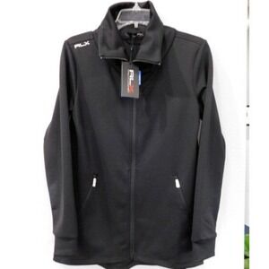 NWT Men's RLX Ralph Lauren Wicking Full Zip BLACK Performance Jacket Size XS